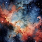 Captivating Colors of a Cosmic Nebula Captured in Deep Space