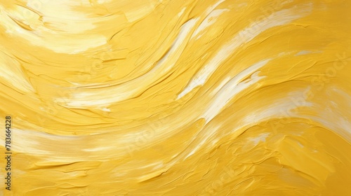 Art Abstract acrylic smear blot painting. Beige and gold Color canvas texture