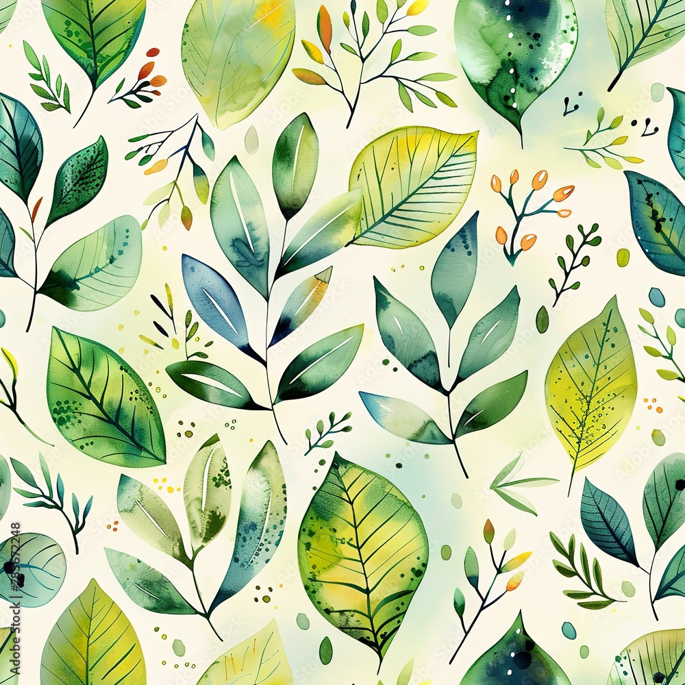 Light watercolor leaflets, seamless, fresh spring vibe s. Seamless Pattern, Fabric Pattern, Tumbler Wrap, Mug Wrap. Light watercolor leaflets, seamless, fresh spring vibe s. Seamless Pattern, Fabric Pattern, Tumbler Wrap, Mug Wrap.