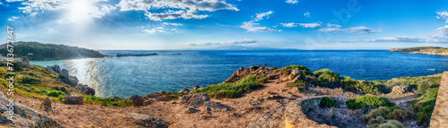 Panoramic view over the sea, Santa Teresa Gallura, Sardinia, Italy