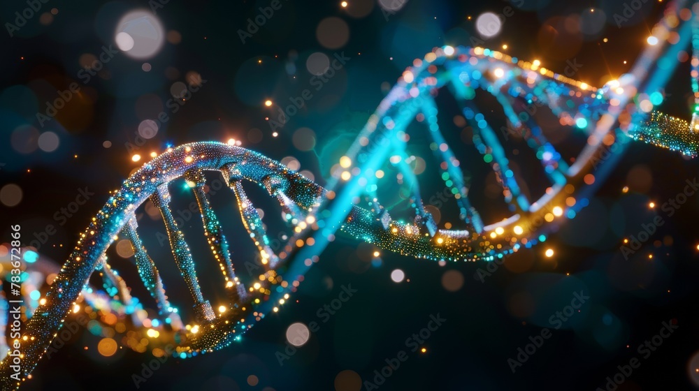 Study of mutated DNA and molecular structures, essential in biotechnological science, genetic engineering research, and biological studies.