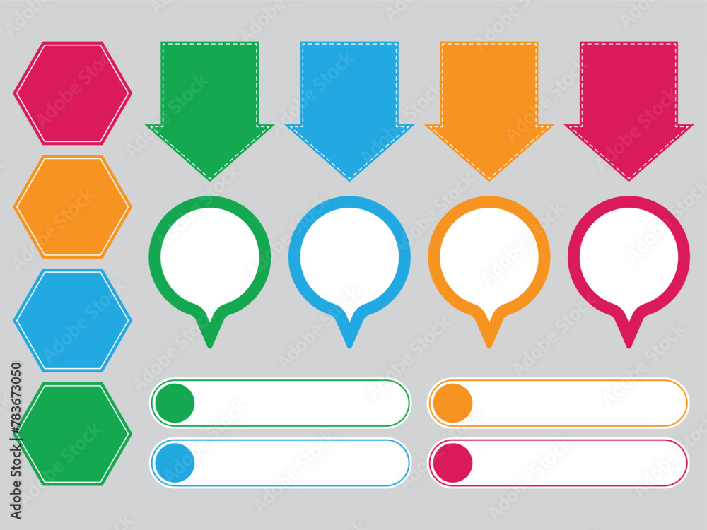 Set of talk bubble text, chat box, in retro style with drawing elements on a color background. Stickers emoji and other things. Text block in doodle balloon and message window. Set of talk bubble text, chat box, in retro style with drawing elements on a color background. Stickers emoji and other things. Text block in doodle balloon and message window.