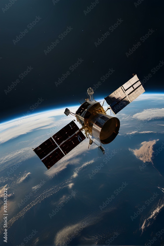 Satellite internet communication. satellite and earth.|衛星インターネット通信。衛星と地球 Satellite internet communication. satellite and earth.|衛星インターネット通信。衛星と地球