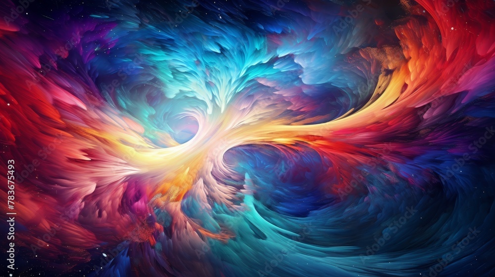 Futuristic swirls in a vibrant explosion, a colorful dance of cosmic waves on a digital canvas. Futuristic swirls in a vibrant explosion, a colorful dance of cosmic waves on a digital canvas.