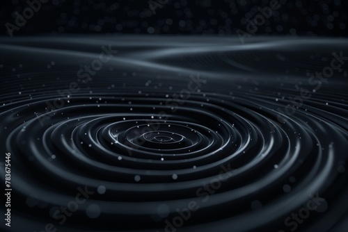 Gravitational waves, disturbances that alter the curvature of spacetime, highlighting the intricate relationship between quantum physics and the cosmos. photo