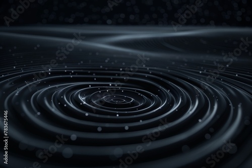 Gravitational waves, disturbances that alter the curvature of spacetime, highlighting the intricate relationship between quantum physics and the cosmos.