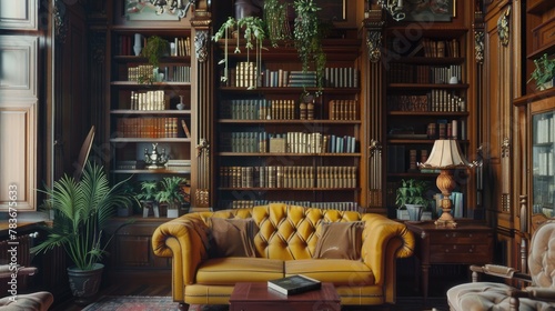 A Luxurious Library Retreat