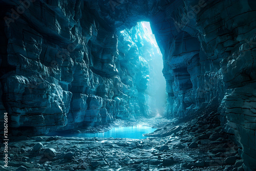 Captivating Glacial Cavern A Subterranean Realm of Enchanting Adventure and Discovery