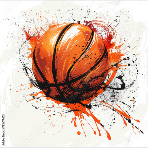 splash basketball art