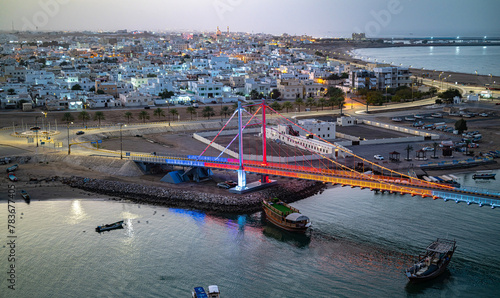 View of the city of Sur, Oman