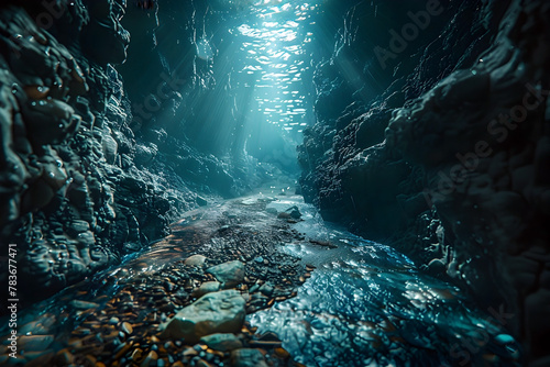 Delving into the Mysterious Depths of the Subterranean Aquatic Chasm A Captivating Journey of and Discovery © lertsakwiman