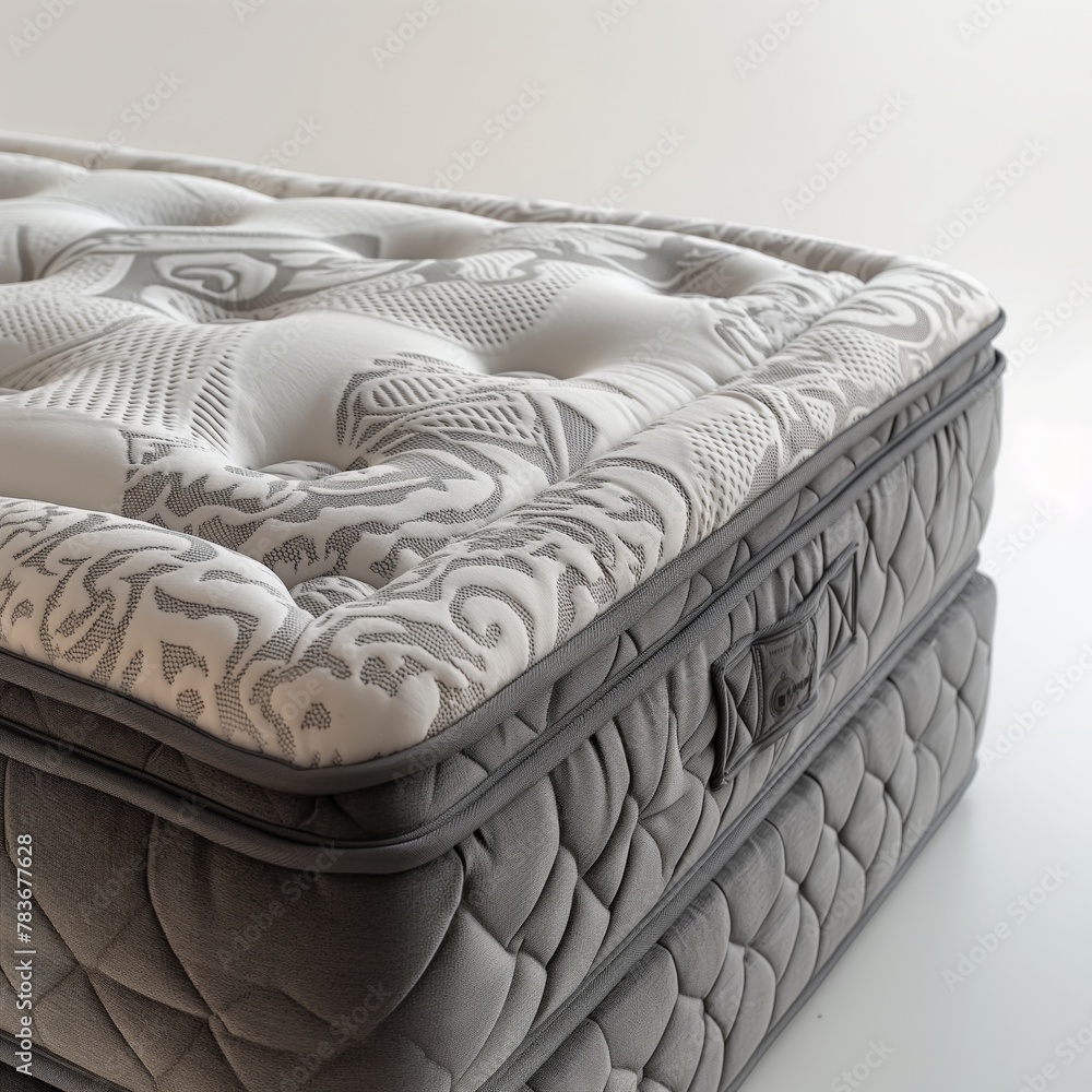 Naklejka premium Detailed texture of a premium mattress showing patterns and fabric quality.