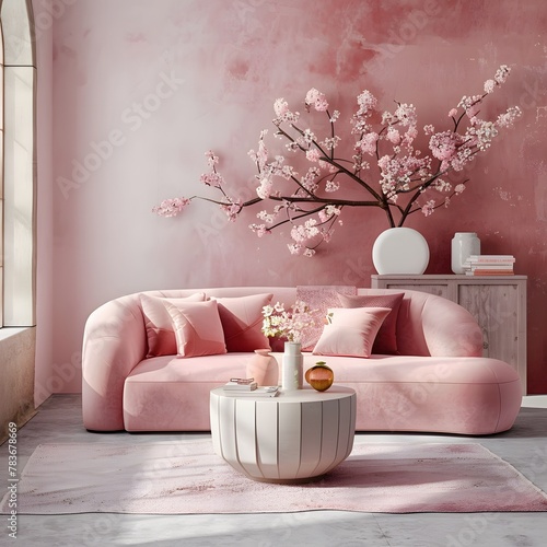 Valentine's Day Elegance: Pink Sofa and Home Decor Inspirations