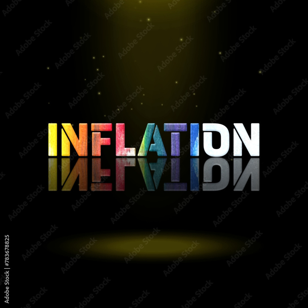 3d graphics design, Inflation text effects