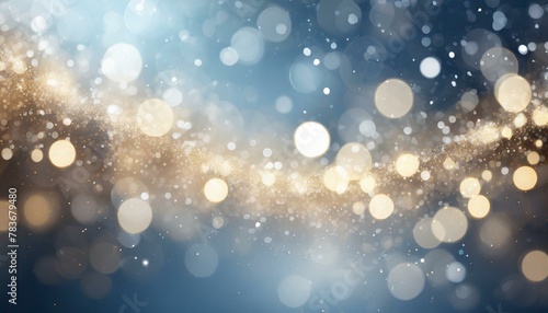 Twinkling Delight: Blurred Bokeh Lights Enhance Holiday Spirit