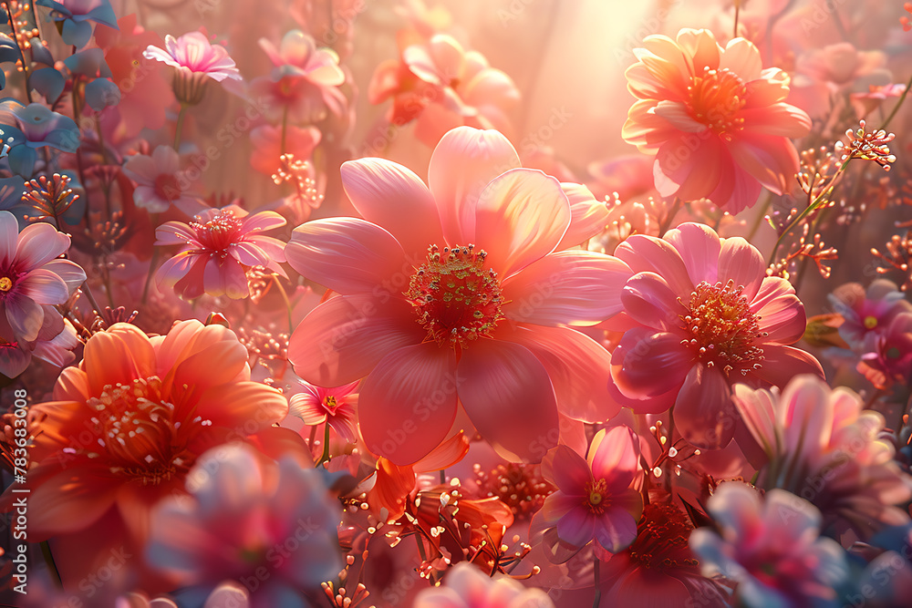 Vibrant floral wallpaper featuring a beautiful arrangement of colorful flowers in full bloom, creating an enchanting and refreshing backdrop for nature-inspired designs and elegant spaces
Vibrant floral wallpaper featuring a beautiful arrangement of colorful flowers in full bloom, creating an enchanting and refreshing backdrop for nature-inspired designs and elegant spaces