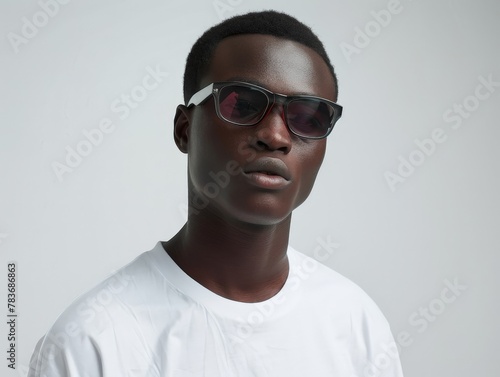 Man wearing sunglasses and white shirt © BrandwayArt