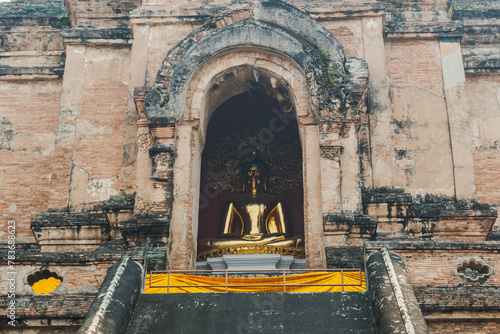 Buddha statue at  Wat Chedi Luang (ID: 783688623)