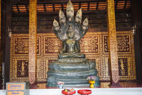 Buddha statue with dragons | Wat Chedi Luang
 (ID: 783688652)