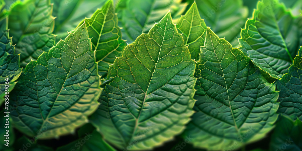Vibrant Green Leaves Close-up for Fresh Nature Backgrounds Vibrant Green Leaves Close-up for Fresh Nature Backgrounds