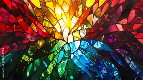 colorful stained glass 
