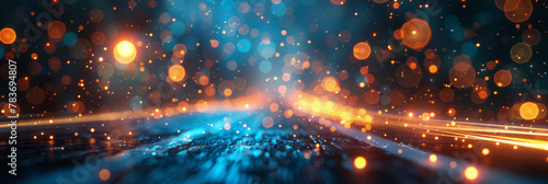 Mesmerizing Abstract Light Bokeh Background in Vibrant Colors
