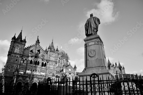 Victoria Terminus, VT, Chhatrapati Shivaji Maharaj Terminus, CST, UNESCO World Heritage Site, Bori Bunder, Bombay, Mumbai, Maharashtra, India, Asia photo