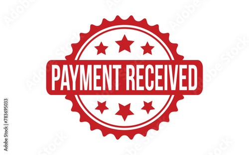 Payment Received rubber grunge stamp seal vector