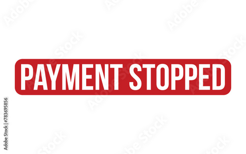 Payment Stopped Rubber Stamp Seal Vector