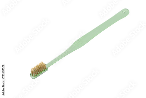 Toothbrush on a white background. Brush for cleaning teeth.