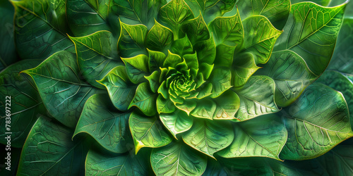 Vibrant Green Succulent Plant Close-Up - Nature Background photo