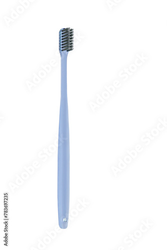Blue toothbrush on white background