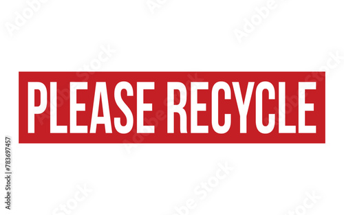 Please Recycle Rubber Stamp Seal Vector