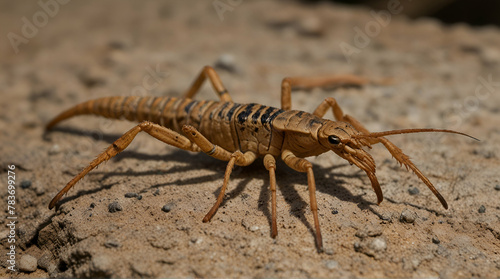 Florida striped scorpion - Centruroides vittatus.generative.ai 