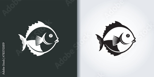 fish sea logo set