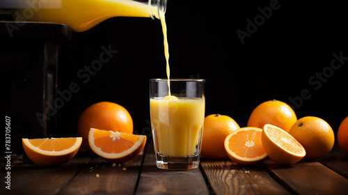 orange juice and fruits  high definition(hd) photographic creative image © Ghulam
