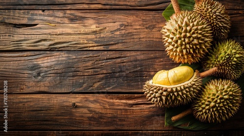 Open durian fruit known for its distinctive smell