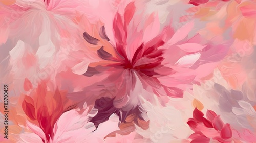 soft light bright red pink abstract floral background wallpaper pattern