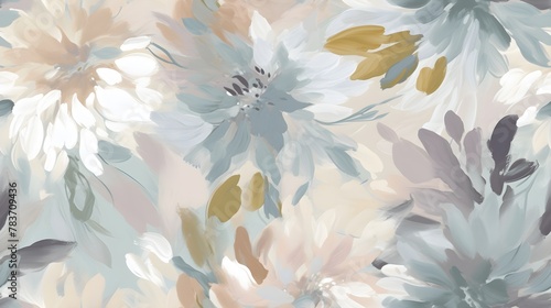 soft light muted abstract floral background wallpaper pattern