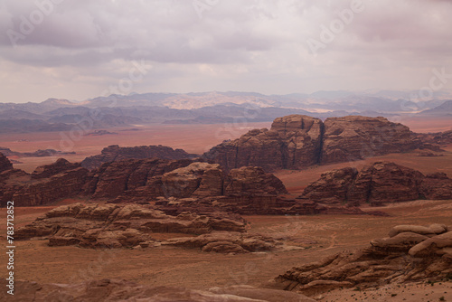 Mars on earth, the vast desert of Wadi Rum 