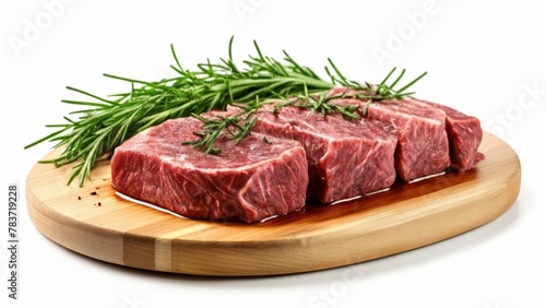  Deliciously grilled steak with fresh herbs ready to serve