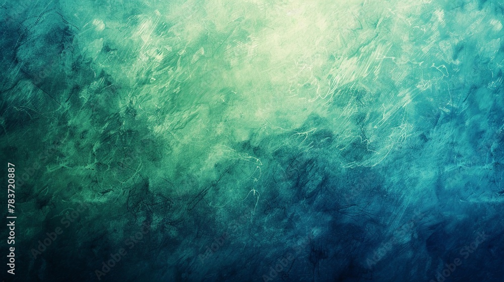 Blue green background, light gradient, creative wallpaper