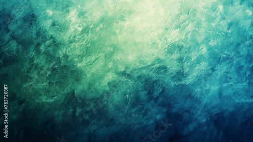 Blue green background, light gradient, creative wallpaper