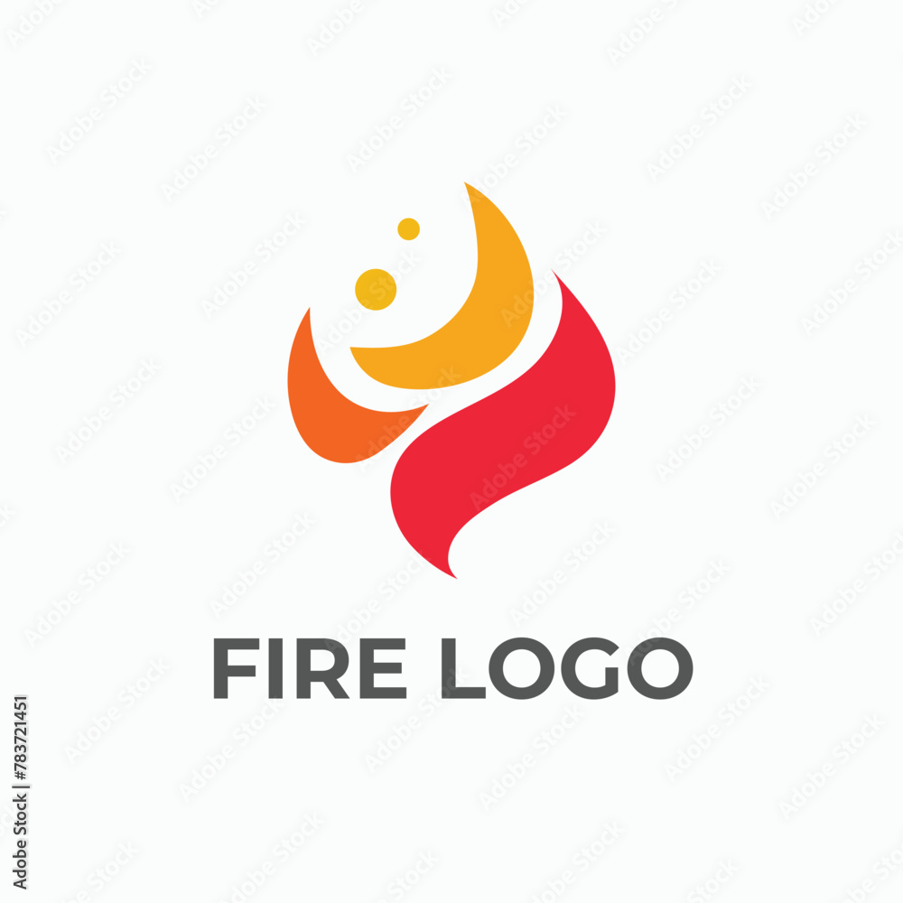 Abstract fire logo concept. Simple fire logo for design. Abstract fire logo concept. Simple fire logo for design.