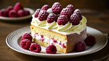  Deliciously decadent raspberry cake ready to be savored