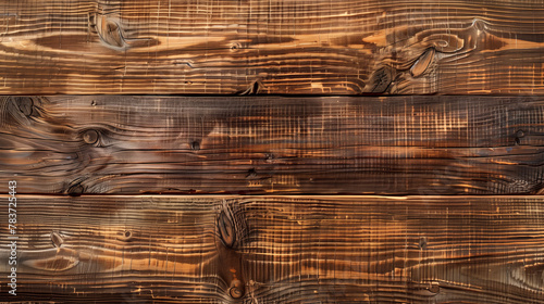 Detailed close-up of charred wooden planks showing textures, patterns, and materiality photo