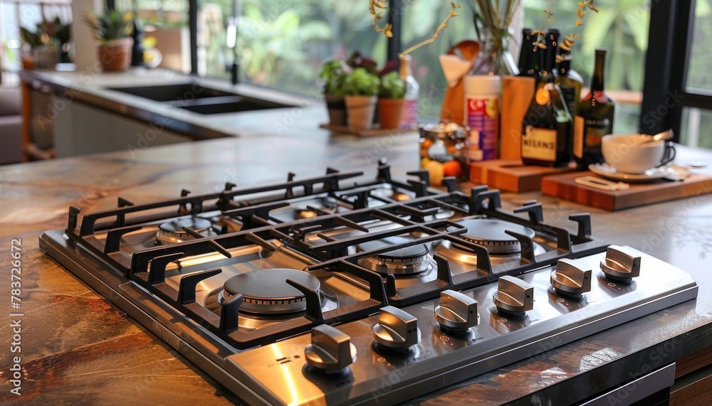 Modern kitchen: aesthetics and functionality of a gas stove
