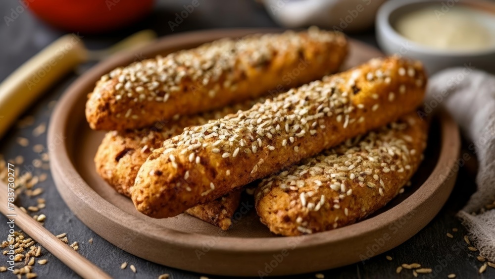  Deliciously baked breadsticks ready to savor