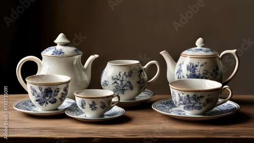  Elegant tea set ready for a cozy afternoon