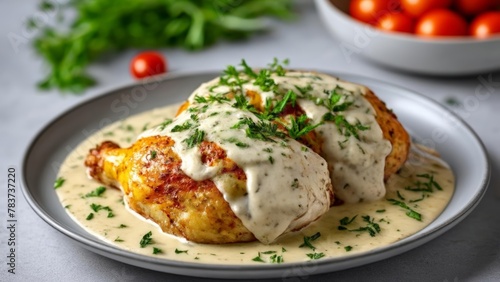  Deliciously creamy chicken with a hint of freshness